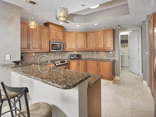 Easy flow and plenty of cabinet space for storage.
