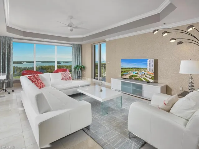 Bright and open living room.