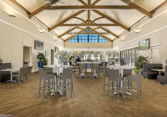 The lovely Breezeway Bar and Restaurant which is offered as part of country club membership.