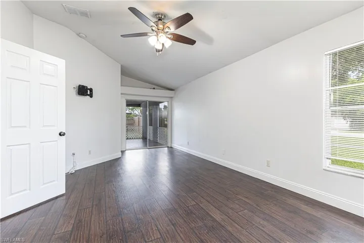 Plenty of natural light with sliding doors to the screened in lanai