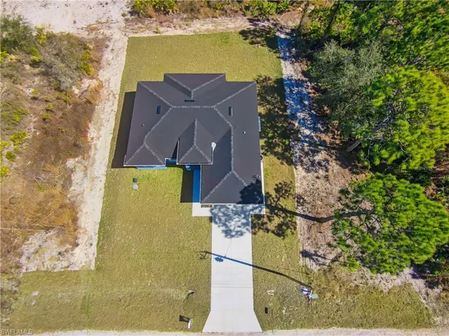 View from above of property