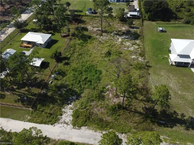 Aerial view front to back
