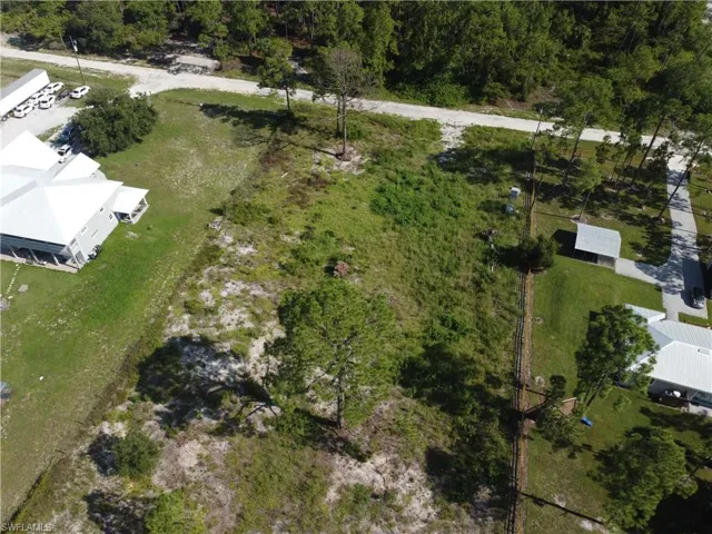 Aerial view back to front