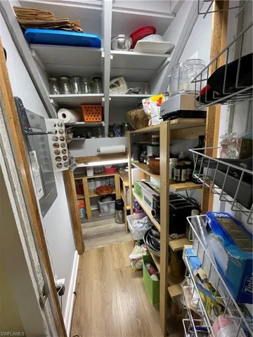View of pantry storage room
