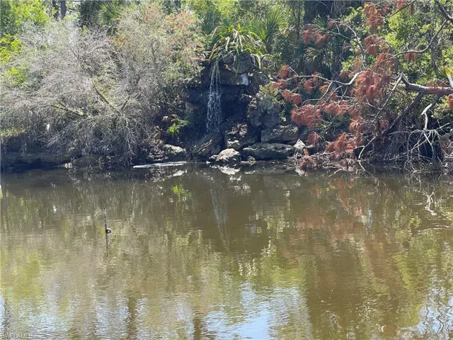 Waterfall into pond.