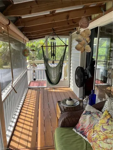 Screened back porch