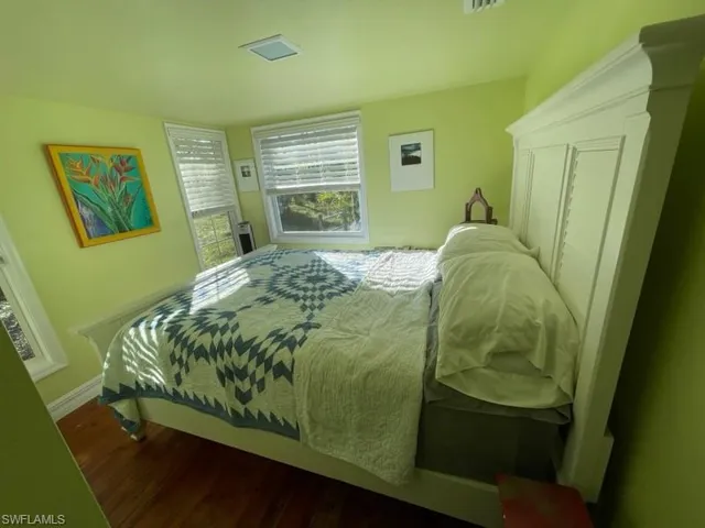 Bedroom in rental cottage.
