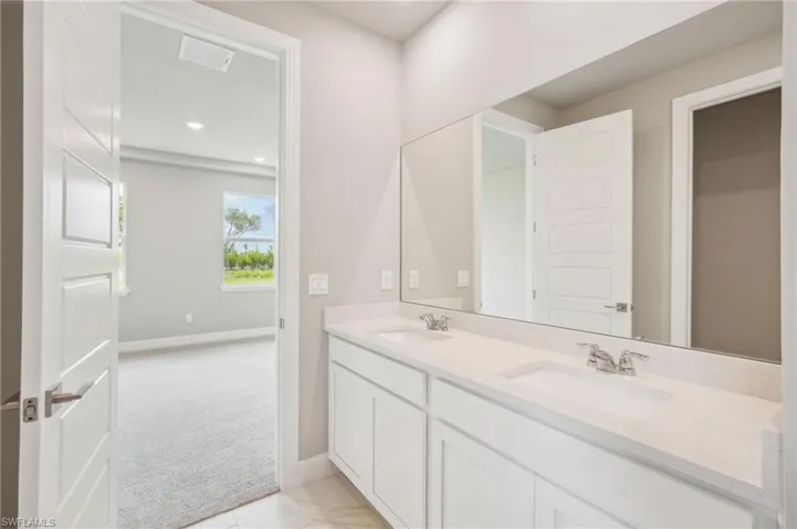Bathroom featuring vanity