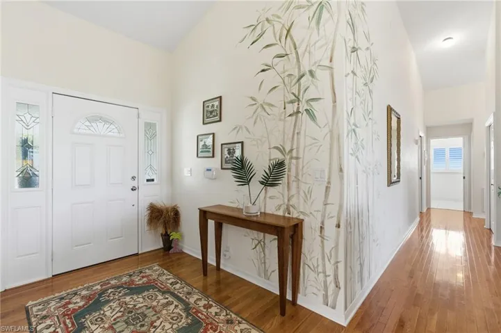 Warm, welcoming foyer