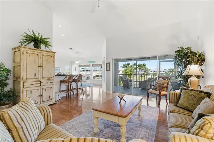 Hardwood floors throughout main living space