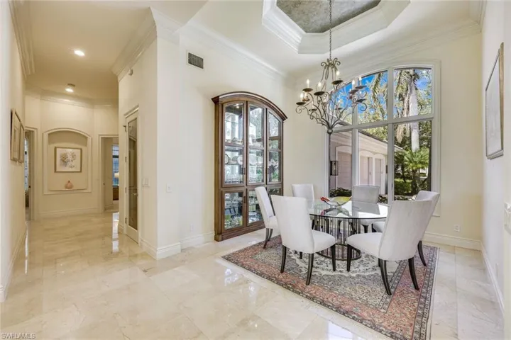 Architectural Features Include Art Niches & Tray Ceilings Accented w/ Rich Crown Molding
