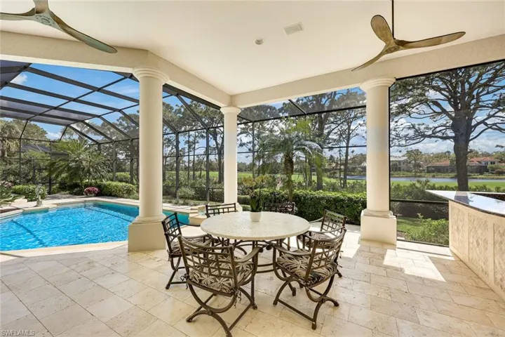 Poolside Dining w/ Gorgeous Golf & Lake Views
