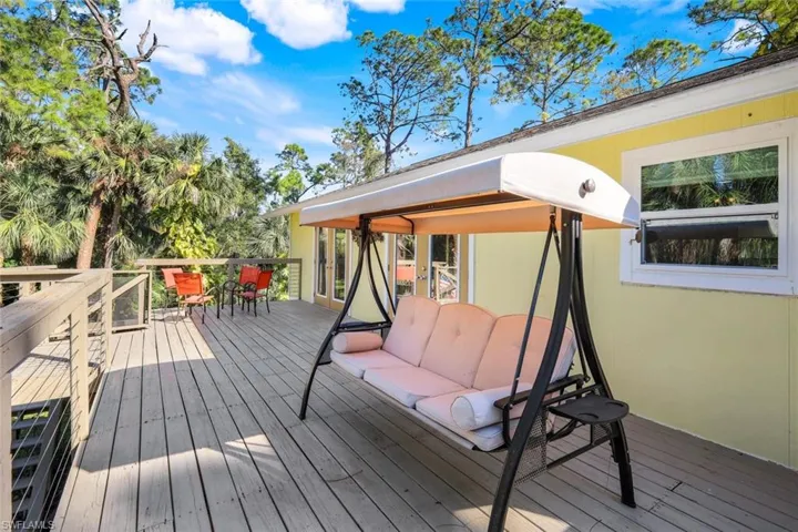 Deck featuring outdoor lounge area