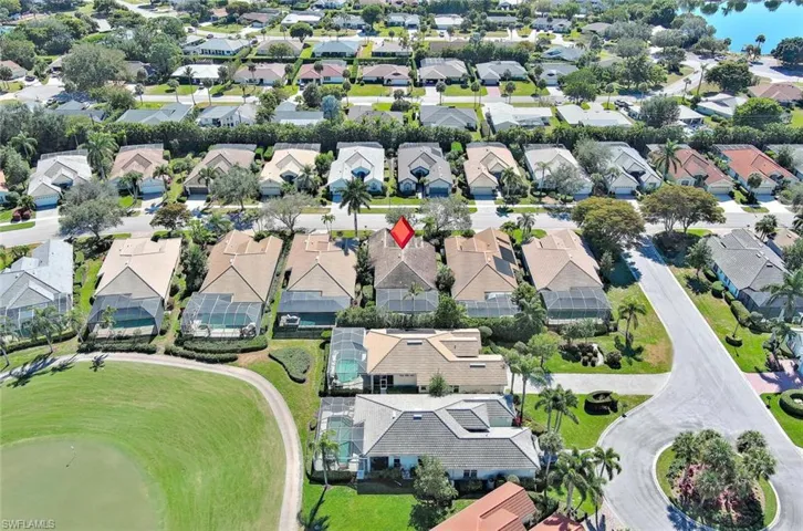 Aerial perspective of  neighborhood