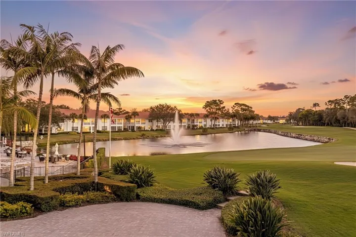 View of property's community featuring a water view and golf course view