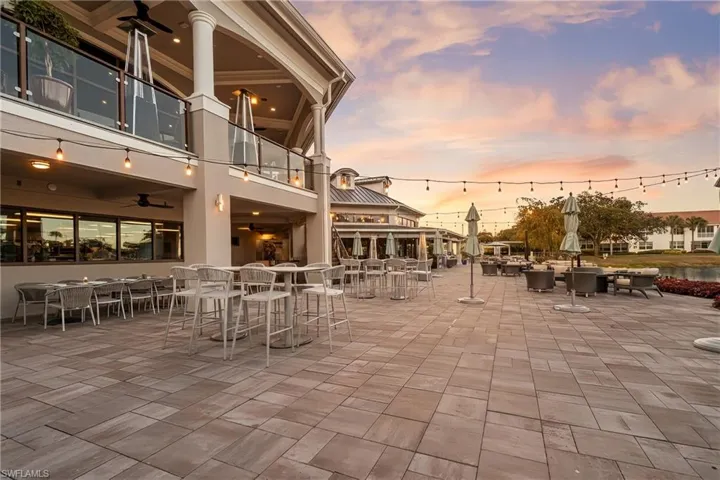 Patio / terrace with outdoor dining space, a patio, and a ceiling fan