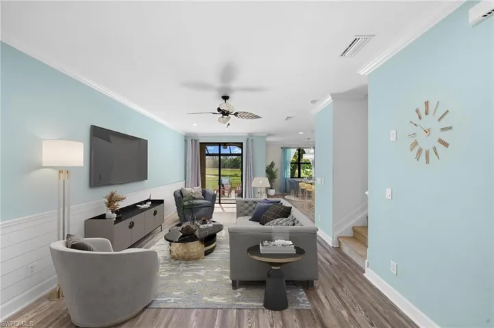 Virtually Staged Living Room