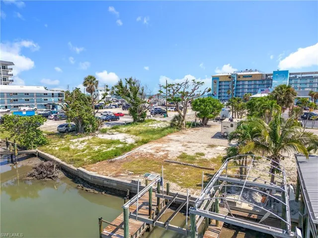 Dock featuring boat lift