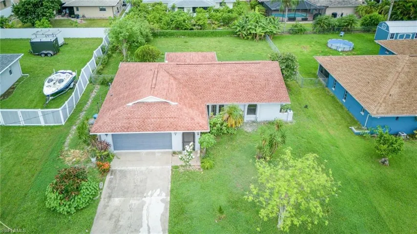 Birds eye view of property