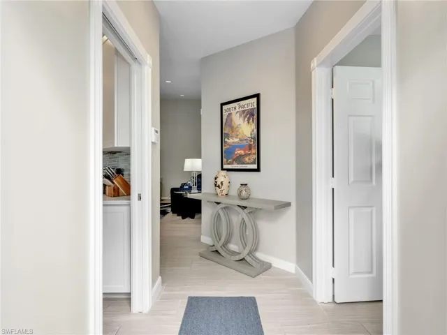 Hall with baseboards