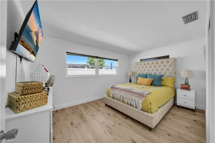 Bedroom featuring light wood-type flooring