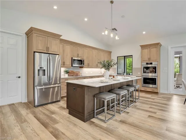 Double oven and french door refrigerator/freezer