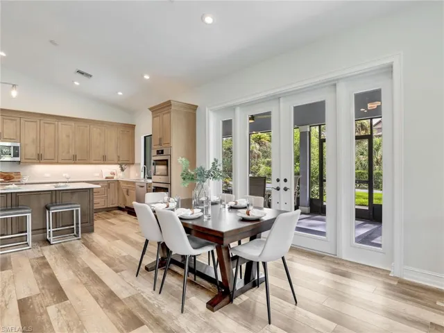Open concept living to stay connected with family and friends when entertaining