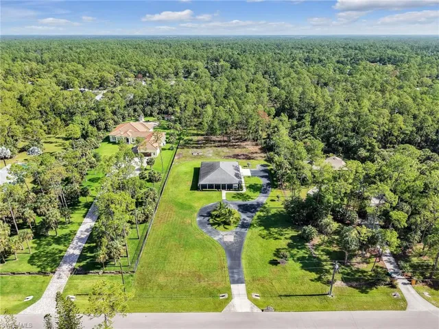 Bird's eye view of preserve area