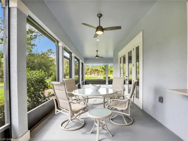 Screened in side porch off kitchen