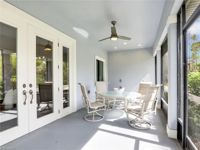 Alfresco dining w/ room to add a summer kitchen
