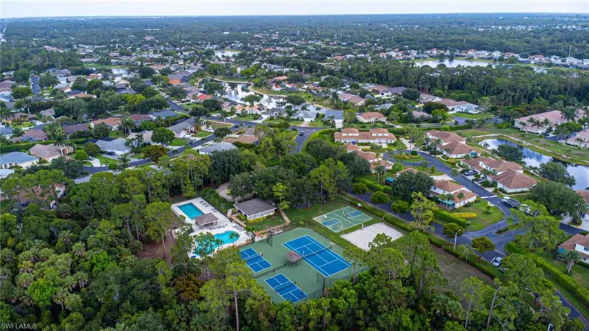 Birds eye view of community ammenities.