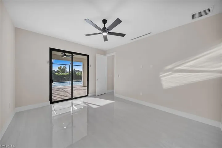 Empty room with baseboards