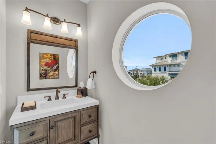 Bathroom featuring vanity
