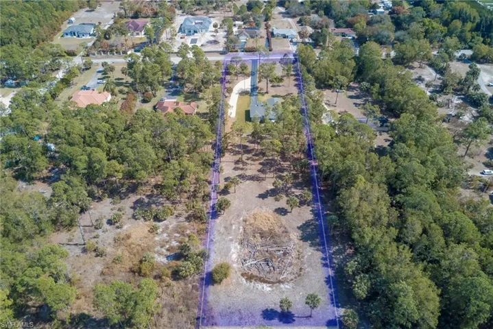 Aerial view of residential area