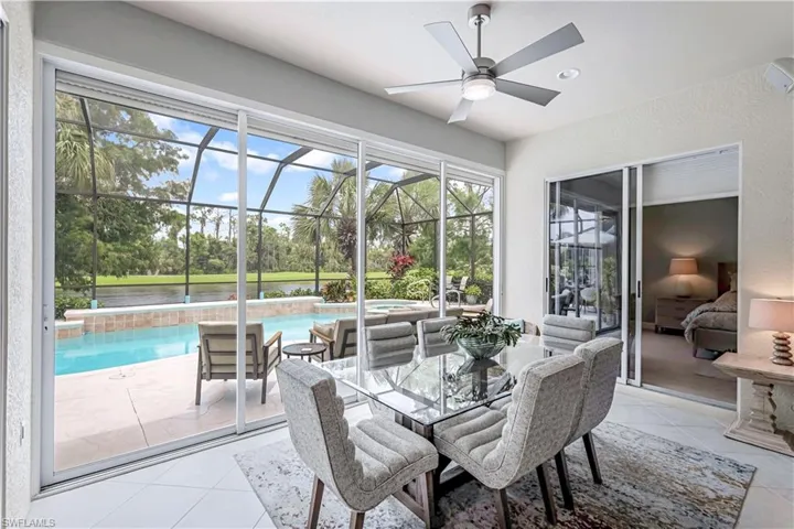 Unobstructed views of the lake and golf course from your lanai.