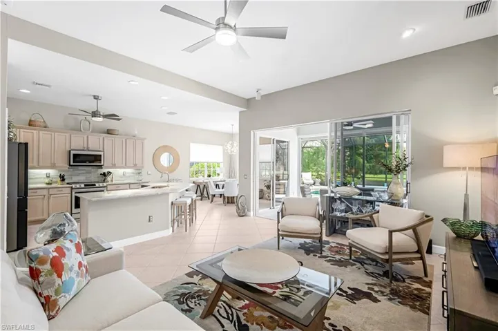 The open concept flows perfectly for entertaining intimate dinners or larger gatherings!