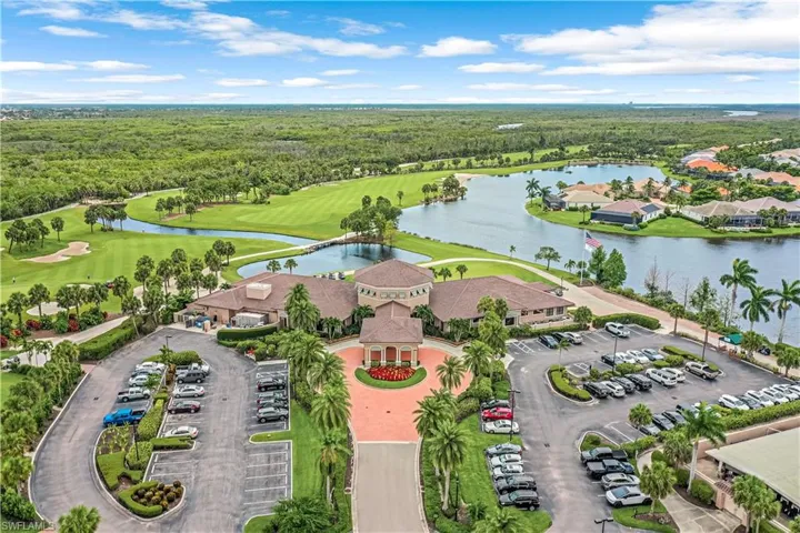 Aerial view of the main clubhouse.