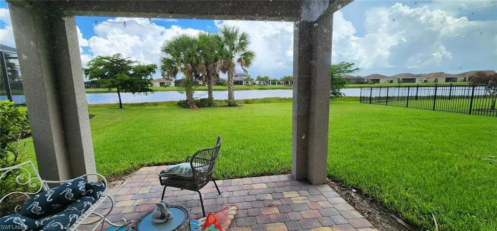 Lake view and patio