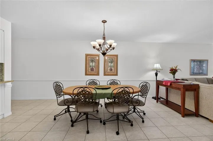 Spacious great room allows for a large dining table.