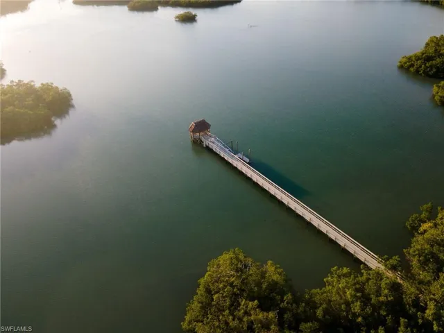 Bay Forest's boardwalk ends in a cozy tiki where you can watch sunsets, and various wildlife; it also has a launch ramp for kayaks and paddle boards--easy access to the back bay and just a short paddle to Barefoot Beach and Wiggins Pass.