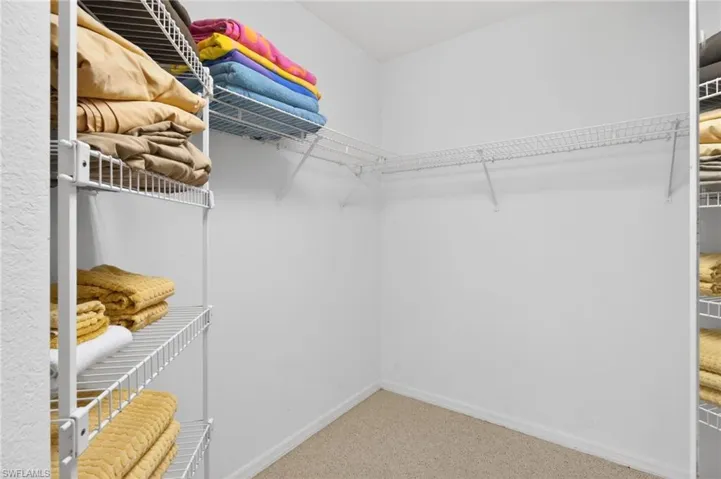 The primary en suite has a large and bright walk-in closet