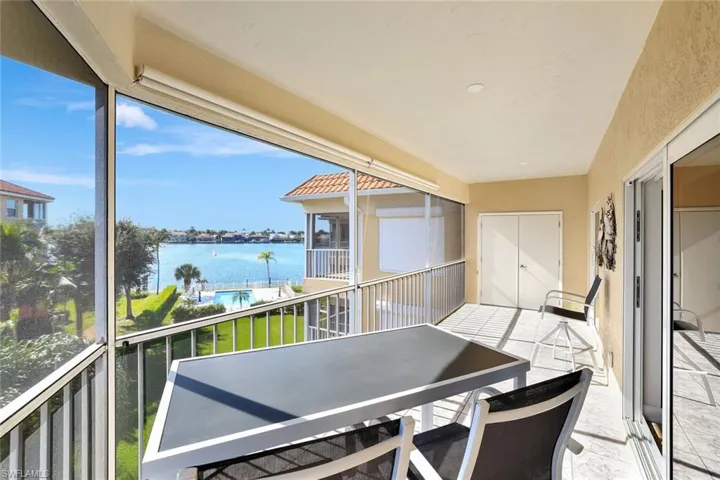 Spectacular view of Smokehouse bay from a large screened in lanai