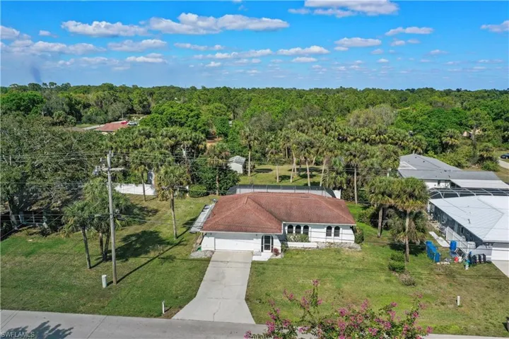 Birds eye view of property