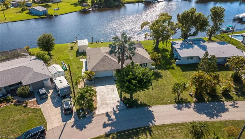 Bird's eye view featuring the view of the expansive salt water basin.