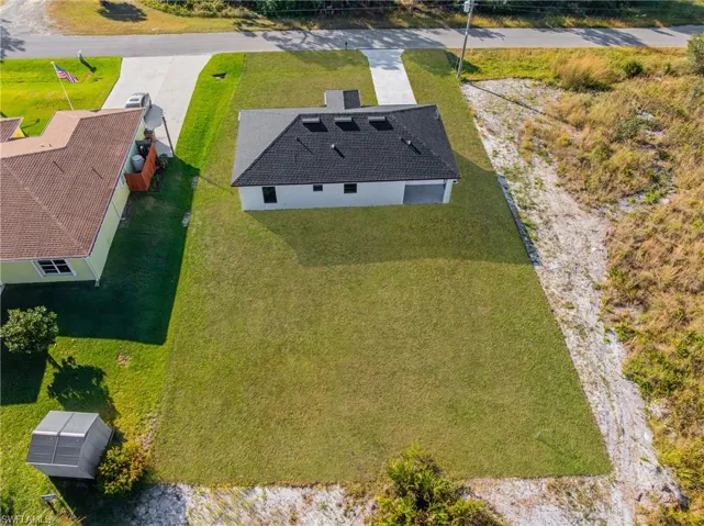 View from above of property