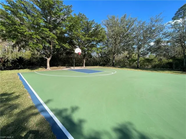 View of basketball court