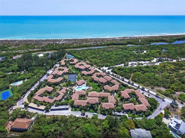 Aerial view near beach