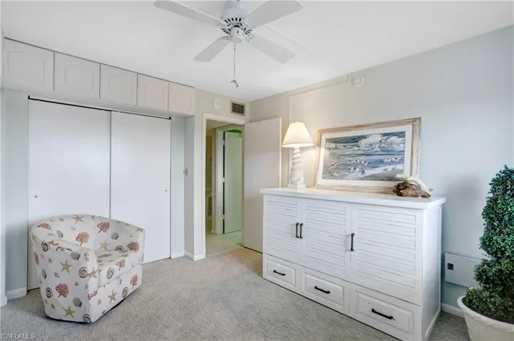 Guest bedroom with Murphy Cabinet Bed.