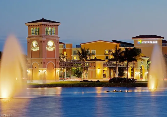 A short drive to Shopping/Dining at the outdoor Coconut Pointe Mall.