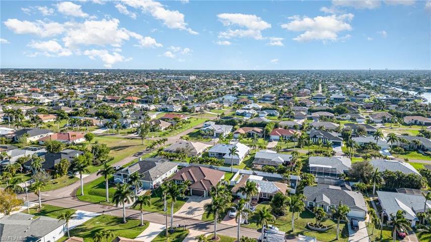 Aerial View facing east from street